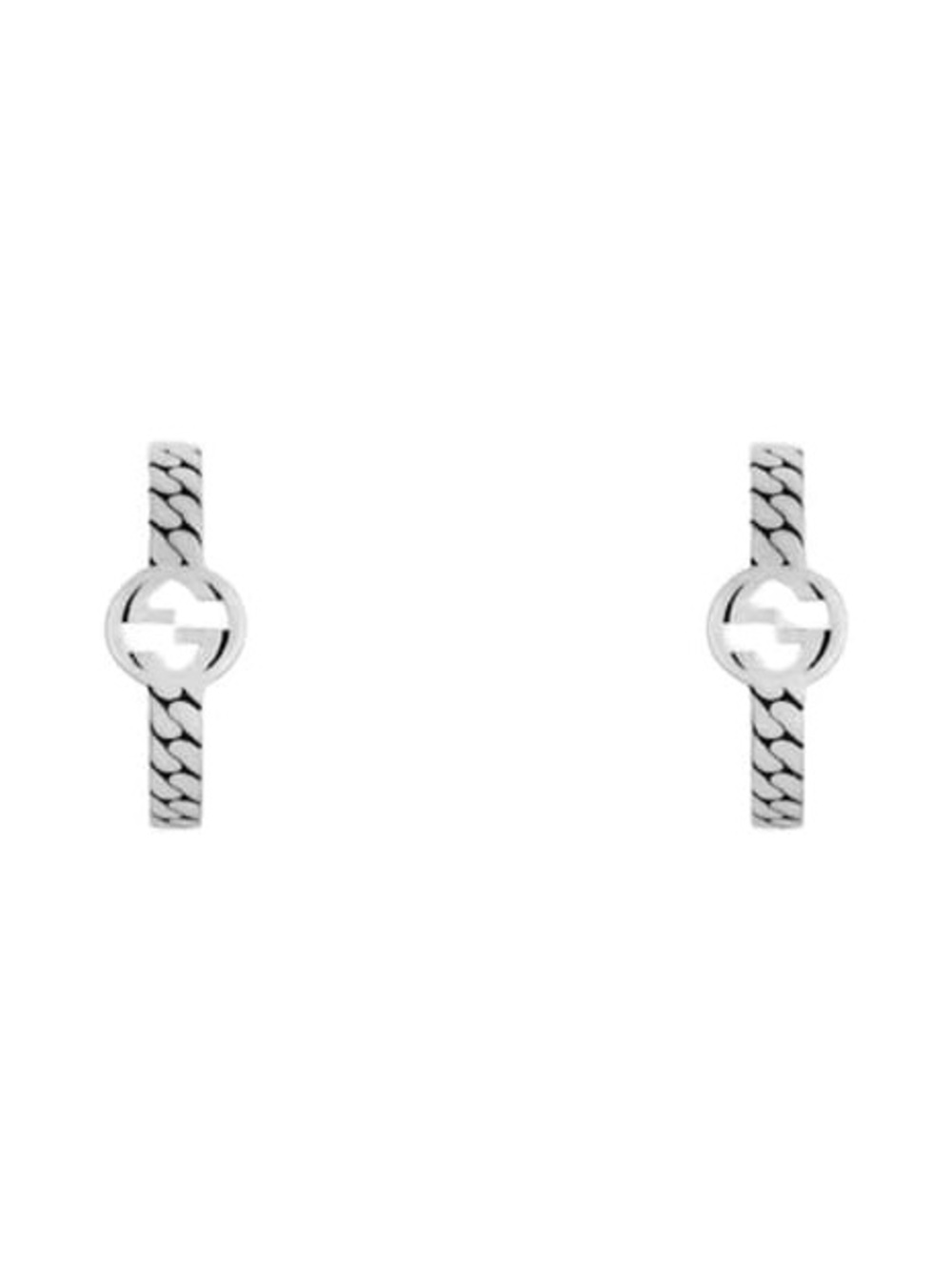 GUCCI | ✨NEW✨ Interlocking G Hoop Earrings in Sterling Silver